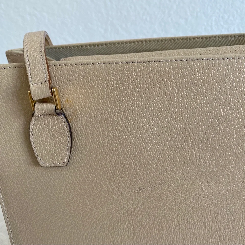 Kate spade beige Italian leather bag